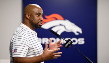 Broncos president Damani Leech says no 'preferred' site on new stadium