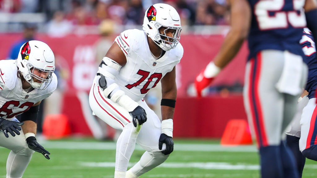 Arizona Cardinals OT Paris Johnson is on the injury report...