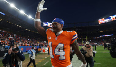 Courtland Sutton got at least one vote as a top-10 WR in the NFL