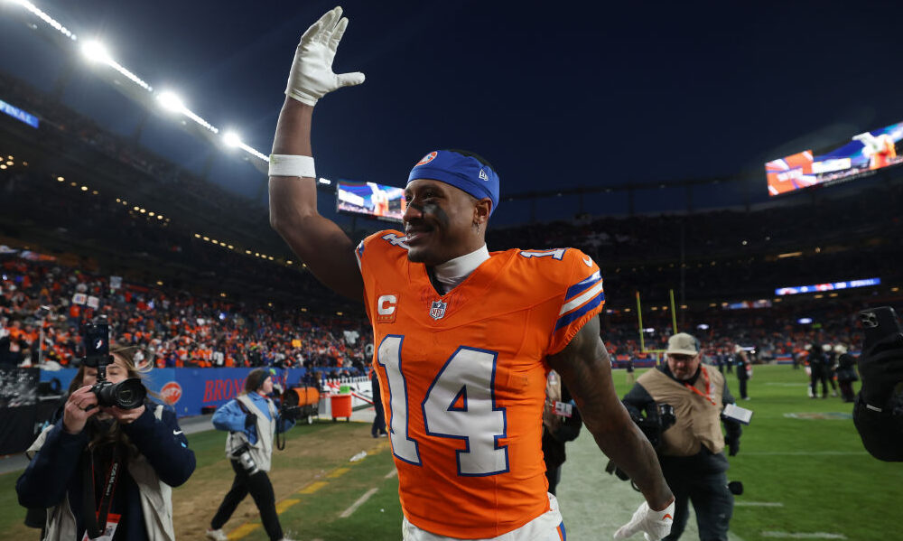 Courtland Sutton got at least one vote as a top-10 WR in the NFL