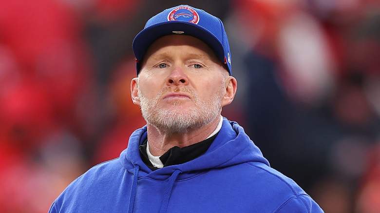 Buffalo Bills head coach looking on during the AFC Championship Game against the Kansas City Chiefs. January 26, 2025.