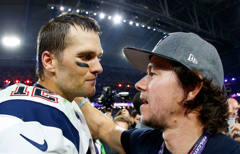Wahlberg famously congratulated Brady on the field after Super Bowl XLIX in Arizona
