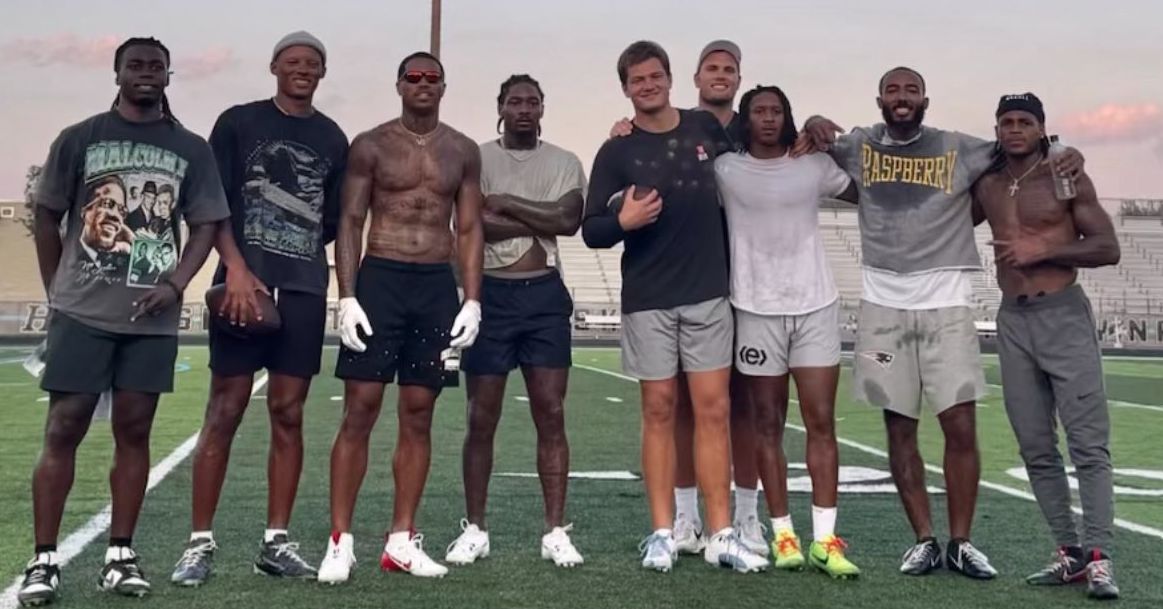 Drake Maye joining Patriots teammates for pre-training camp workout