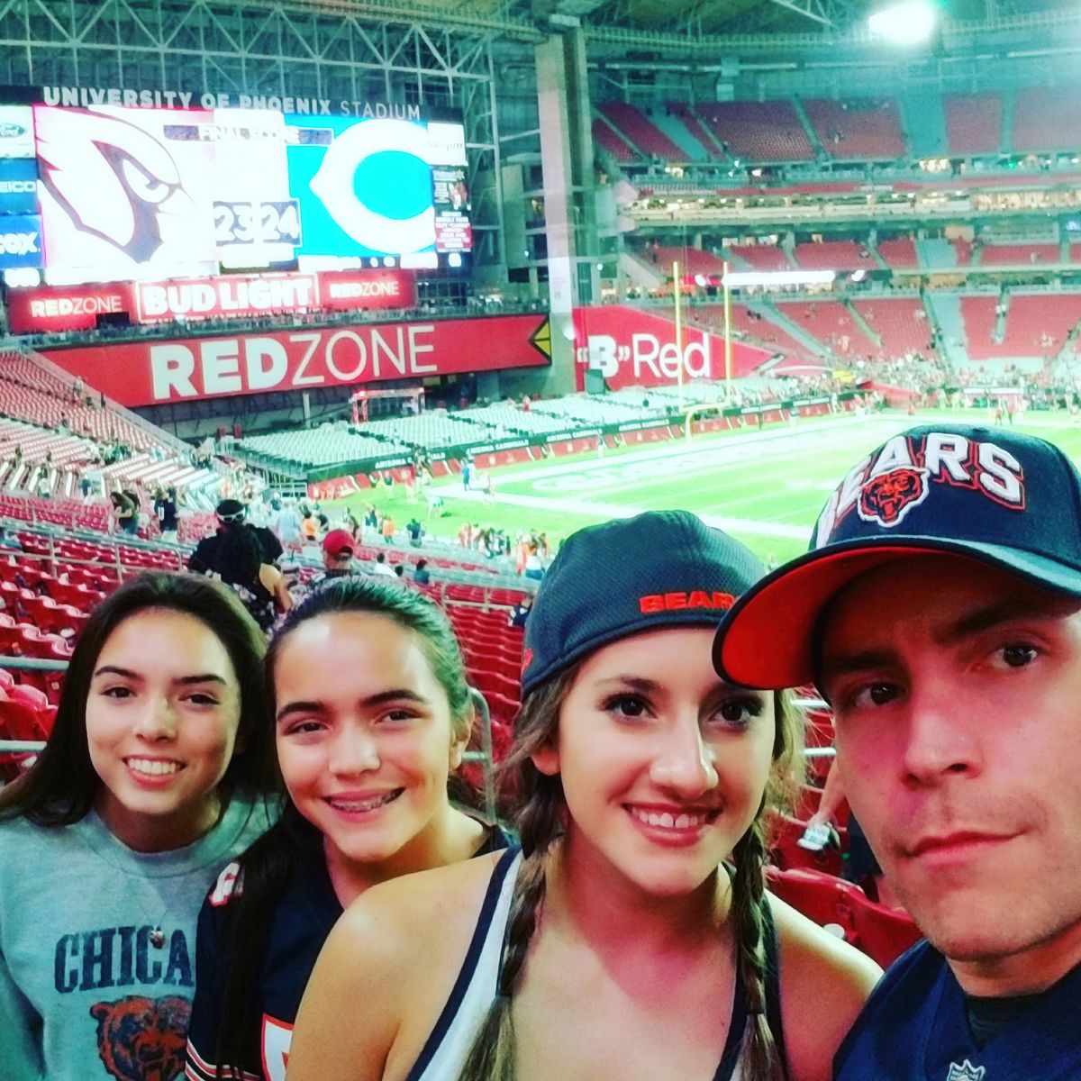 Saturday, August 19th, 2017 Preseason Dub over Da Cards! University of Phoenix Stadium felt like a home game!!
