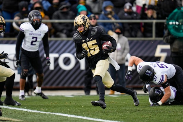 Purdue wide receiver Charlie Jones