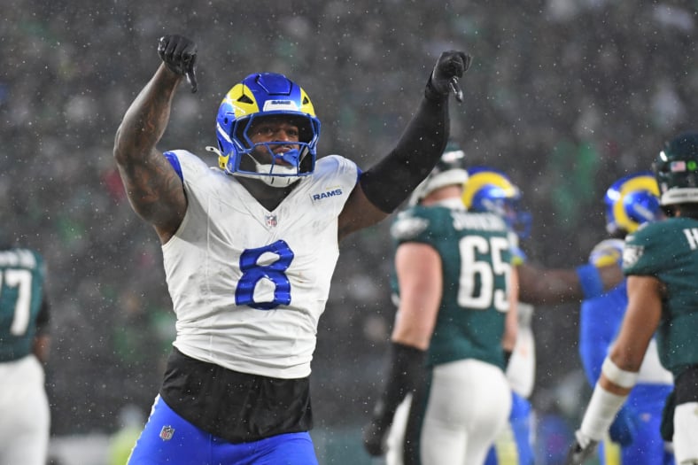 Los Angeles Rams defensive end Jared Verse