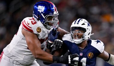 Evan Neal ‘moving stuff’ in new position for New York Giants
