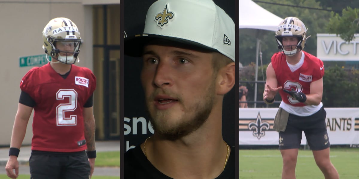 Rattler, Shough, Haener continue clash for QB1 in Day 2 of 2025 Saints training camp