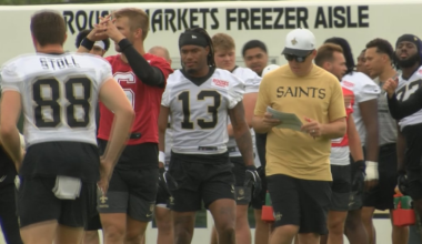 Saints begin training camp under Kellen Moore; QB battle back in full swing 