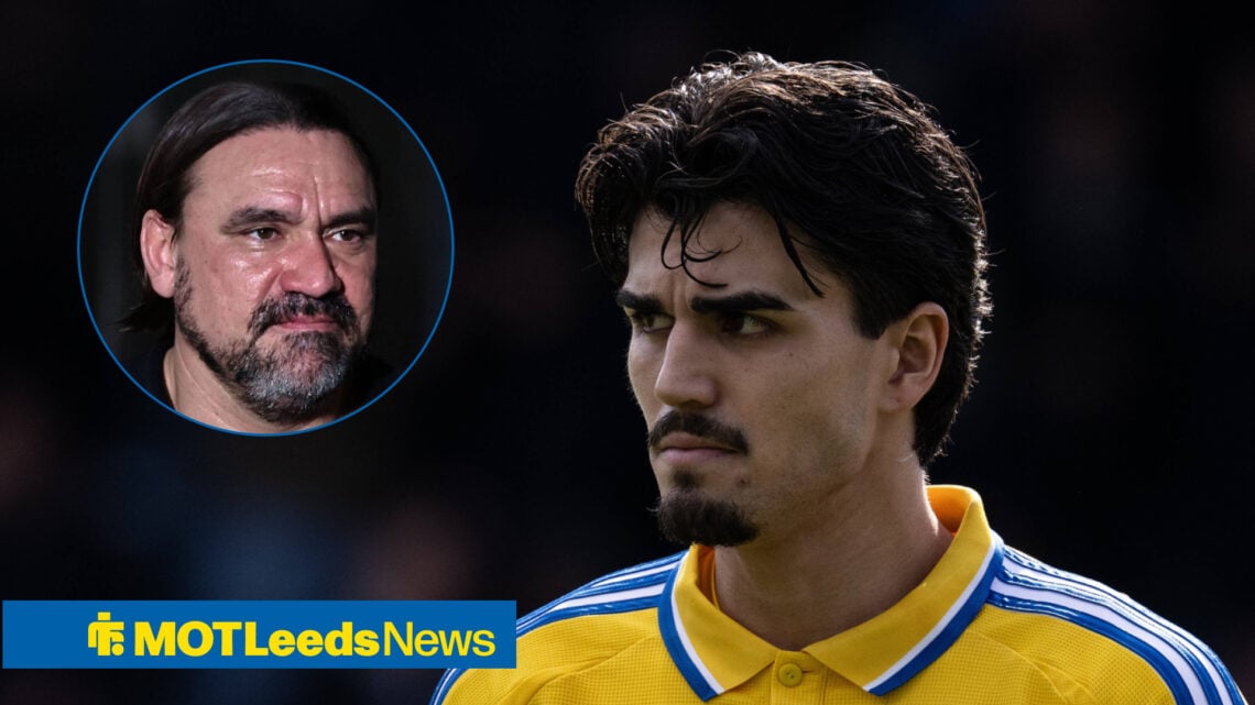 Leeds United defender Pascal Struijk and Daniel Farke