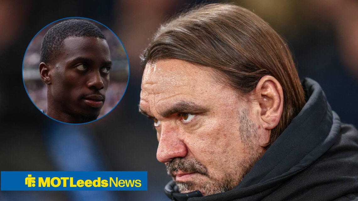 Leeds United manager Daniel Farke and Juventus forward Timothy Weah