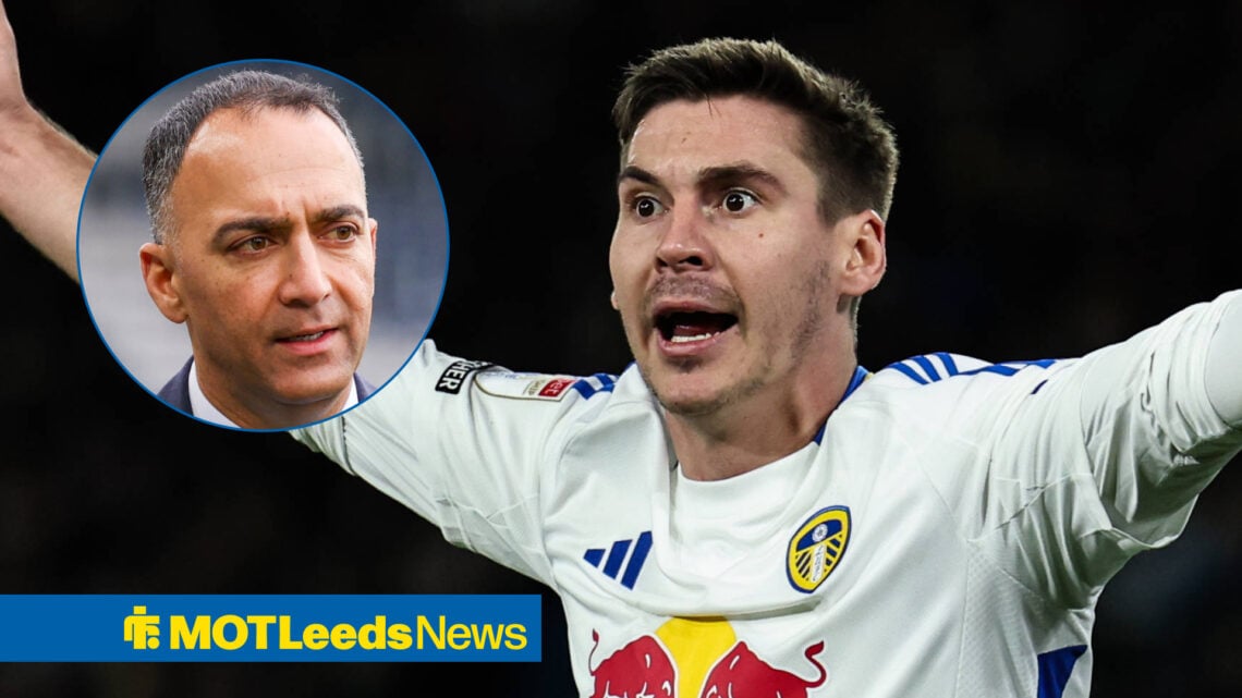 Leeds United chief Paraag Marathe and Max Wober