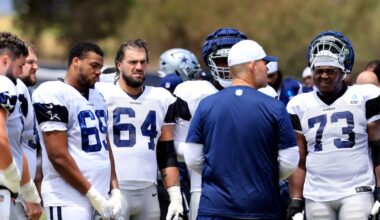 Dallas Cowboys’ OL depth is getting tested immediately after Tyler Guyton’s knee injury