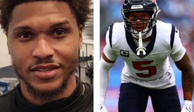 Texans’ Jalen Pitre delivers pick-six of C.J. Stroud throw, defense excels, offensive line shuffle takes new turn