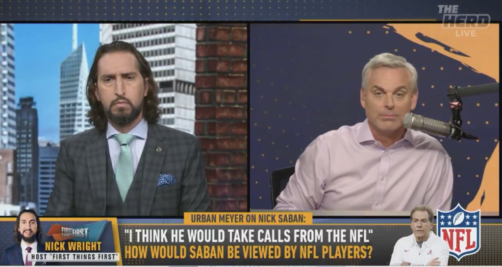 FS1 host floats possibility of Bengals hiring Nick Saban