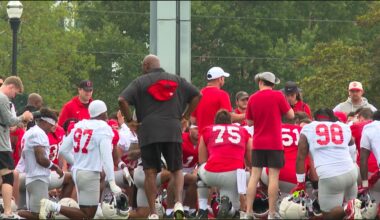 OSU Football held an open practice Thursday morning.