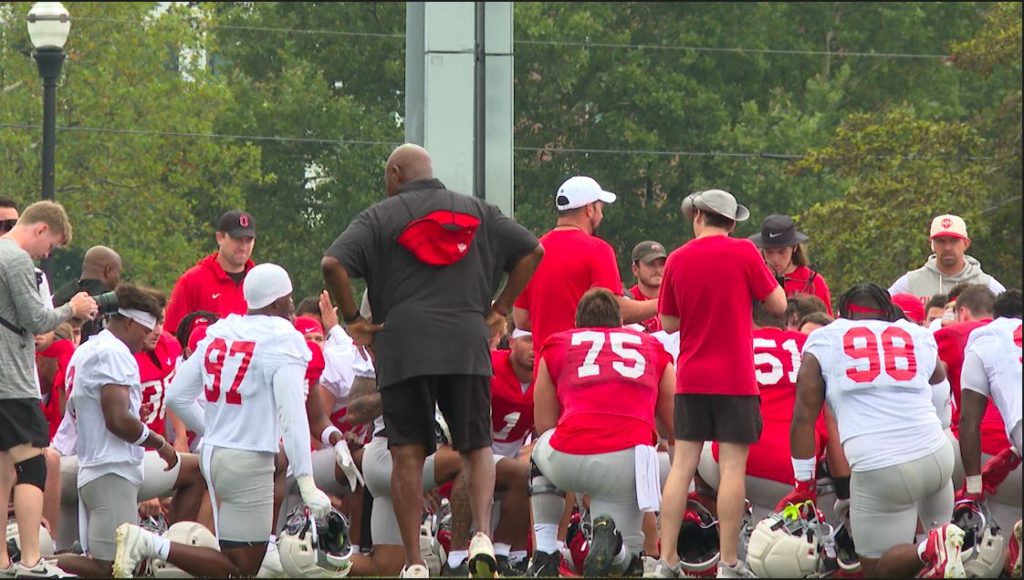 OSU Football held an open practice Thursday morning.