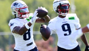 Stefon Diggs, DeMario Douglas leading Patriots receivers early at training camp