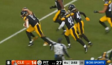 Ben Skowronek (15) Pittsburgh Steelers