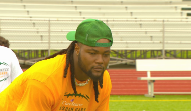 Rashan Gary hosts youth football camp in Green Bay