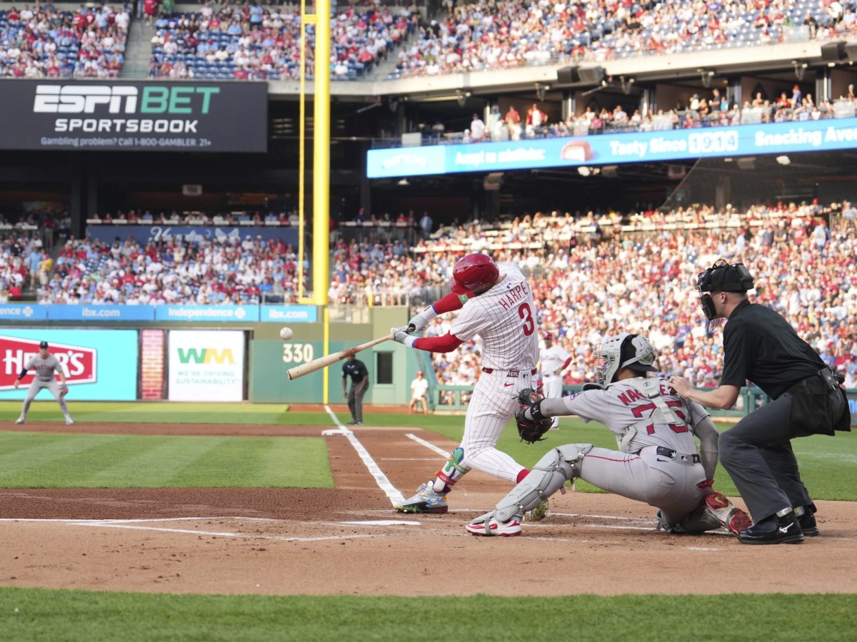 Harper hits 350th career homer, 4 teammates also go deep in Phillies’ loss to the Red Sox
