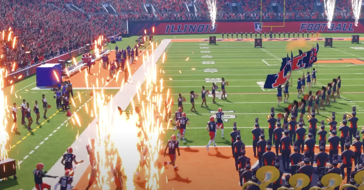 Where Illinois is ranked in EA College Football 26