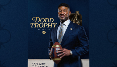 Notre Dame Football: Marcus Freeman named to Dodd Trophy watch list