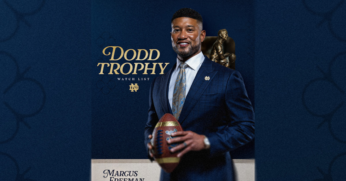 Notre Dame Football: Marcus Freeman named to Dodd Trophy watch list