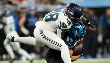Seattle Seahawks LB Tyrice Knight...