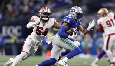 Seattle Seahawks Noah Fant San Francisco 49ers 2024...