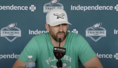 Nick Sirianni explains how the Eagles have to be creative with rookie Andrew Mukuba sidelined