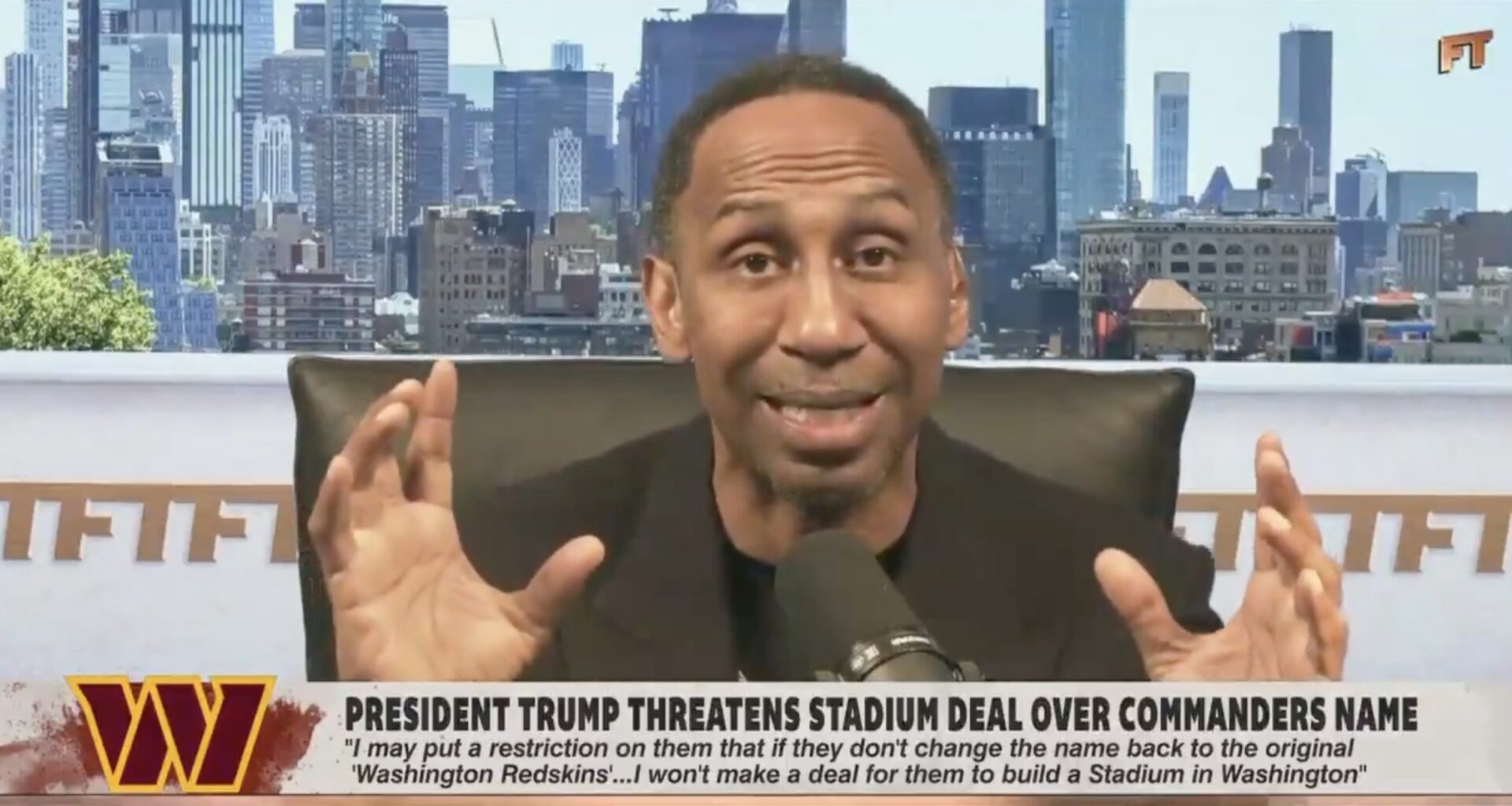 Stephen A. Smith wants Commanders and Ravens to share one stadium