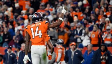 Who is Denver's second WR after Courtland Sutton?