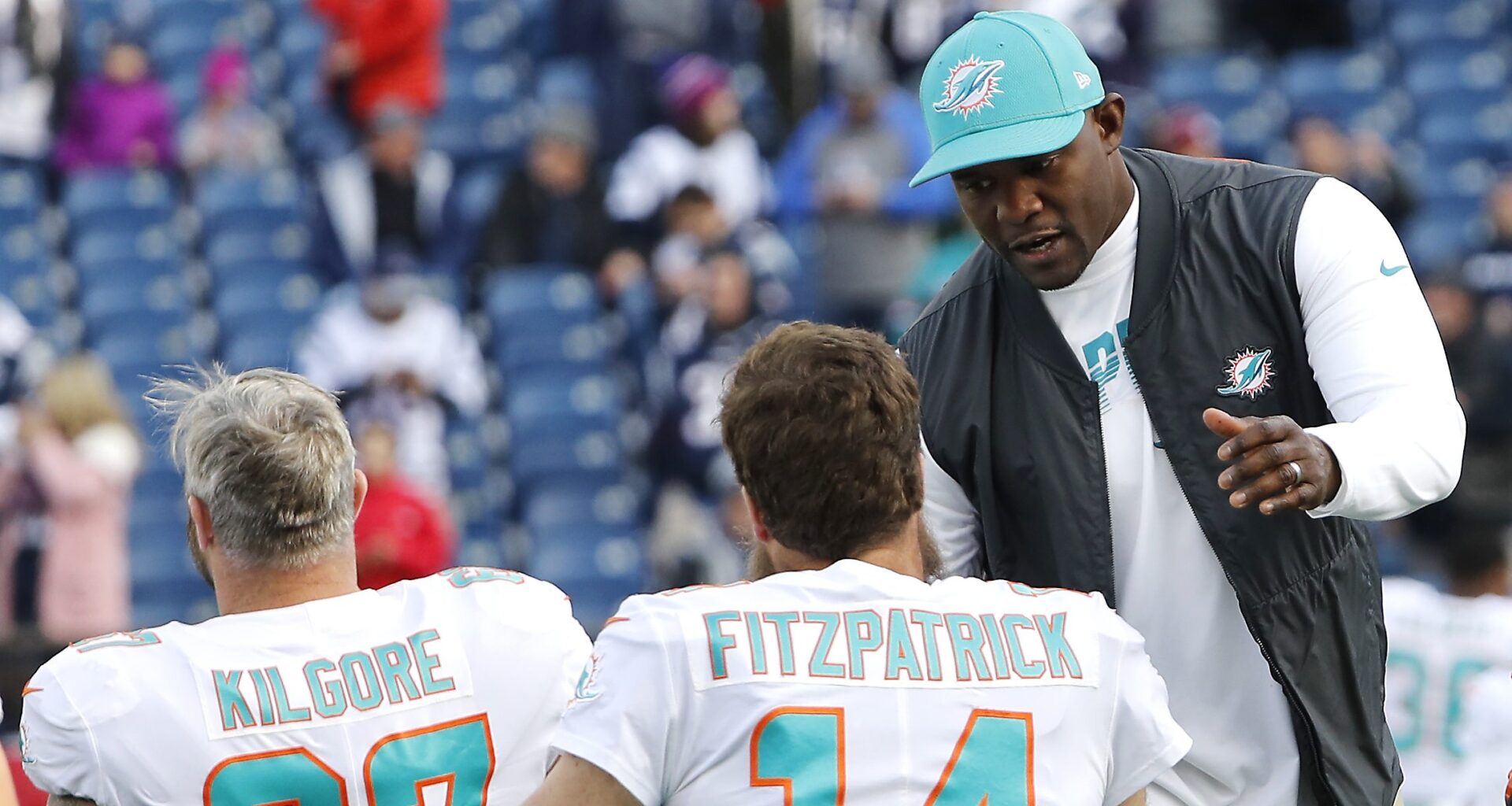 Ryan Fitzpatrick wary of Brian Flores' head coaching candidacy