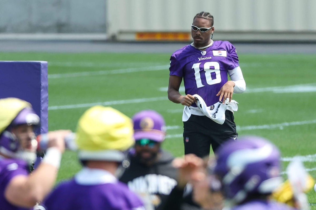 Vikings WR Justin Jefferson misses practice with ‘mild’ hamstring strain