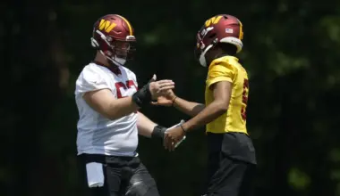 Tyler Biadasz emerges as NFC East's top center, outshining Cam Jurgens in $30M Commanders lineup