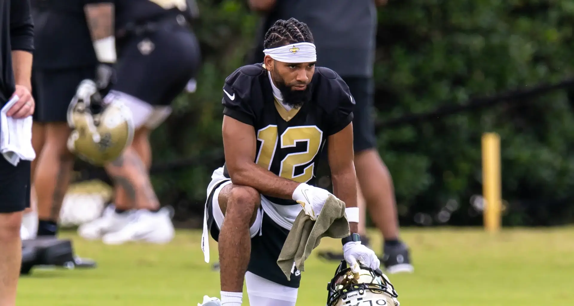 "Chris Olave leads New Orleans Saints' wide receiver core, but who will step up as the fourth option?"