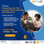 July 29: Preventing the Unexpected & Financial Management Webinar