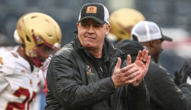 Boston College Eagles helmets