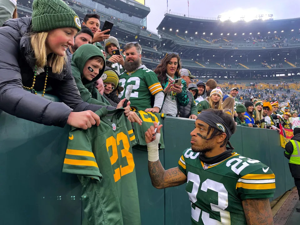 Packer fans take in the gameday environment.© Mark Hoffman-Milwaukee Journal Sentinel