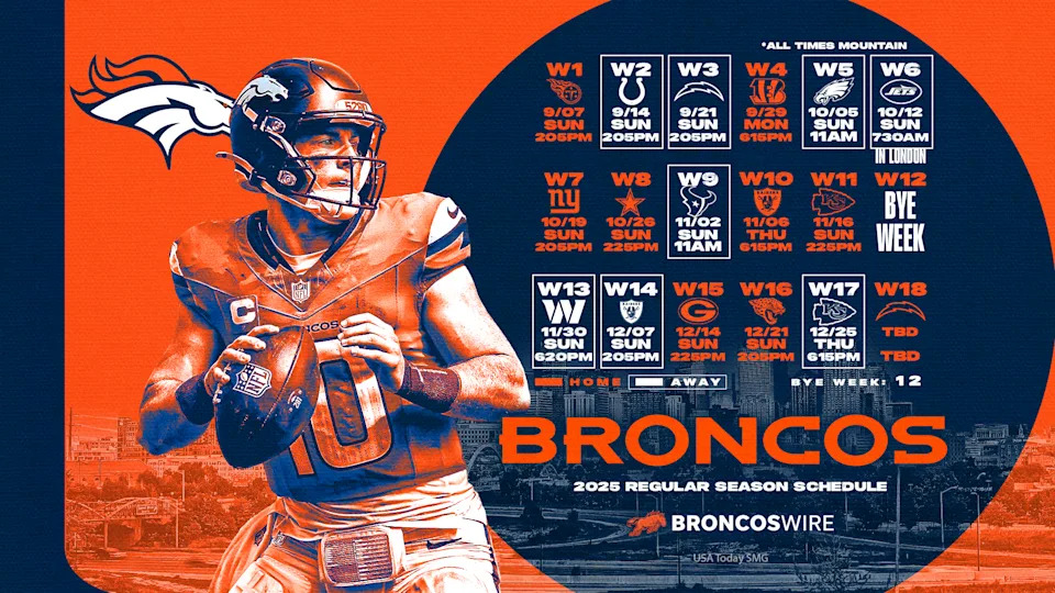 Denver Broncos 2025 schedule