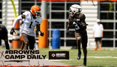 Browns practice in pads on Day 5