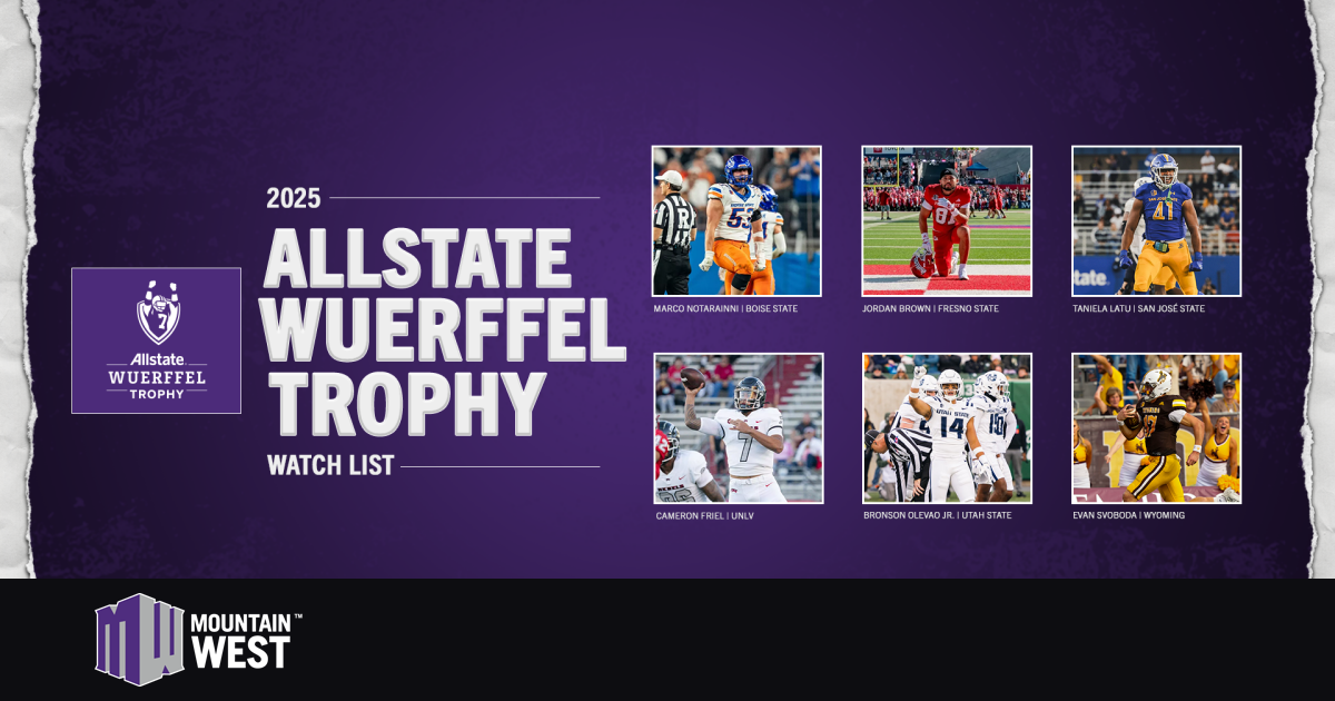 Six MW football players 2025 Allstate Wuerffel Trophy Watch List – Mountain West Conference