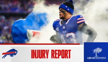 Buffalo Bills injury report at Patriots