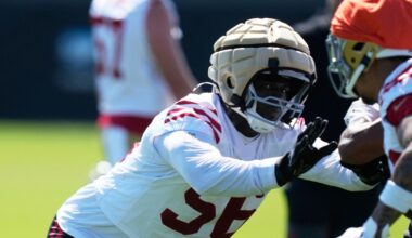 49ers' defensive lineman Tarron Jackson hospitalized during camp