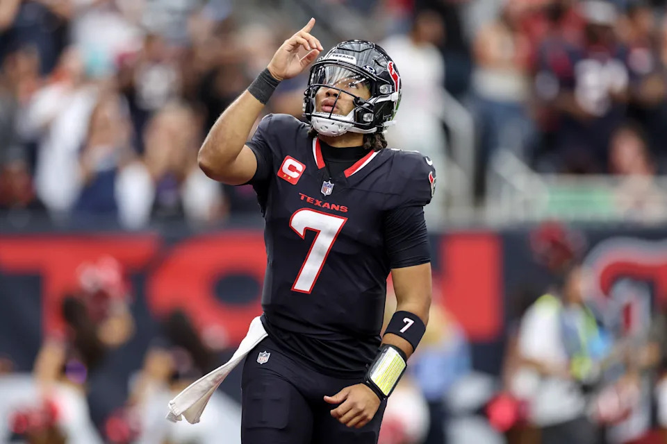C.J. Stroud passed for 3,727 yards and 20 touchdowns last season. (Photo by Tim Warner/Getty Images)