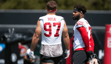 Bryce Huff hails two 49ers teammates as ‘freak athletes’ – NBC Sports Bay Area & California