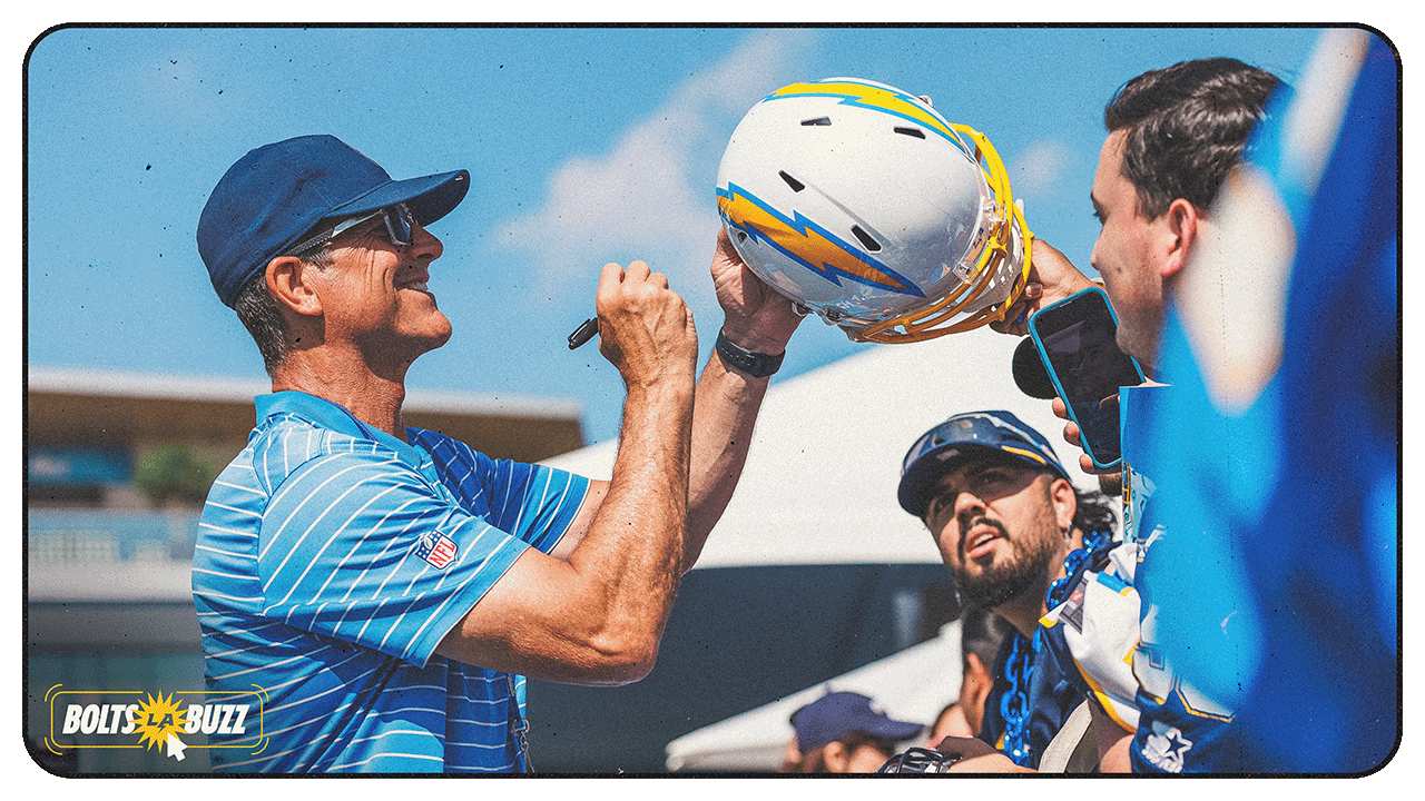 Jim Harbaugh's Best Mic'd Up Moments From Chargers Training Camp