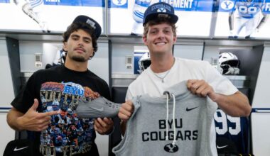 BYU Football Team Reports To Camp With New Gear
