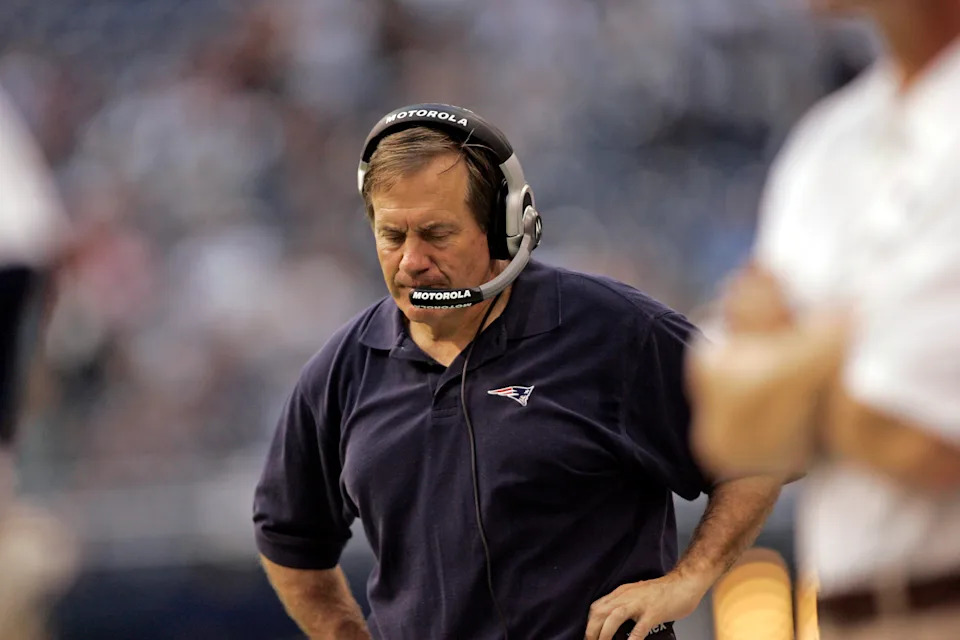 Bill Belichick's Patriots were embroiled in multiple off-field scandals, but Spygate was the biggest. (Getty Images)
